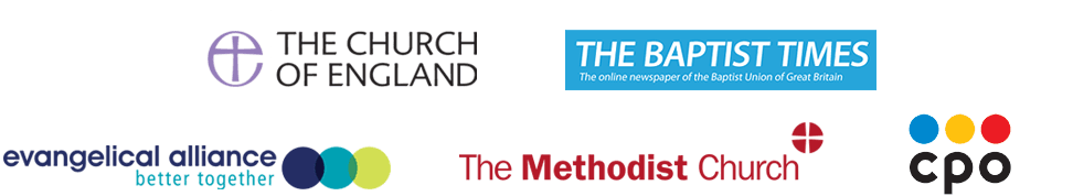 Logos - Church of England, UCB, Baptist Times, EA, Methodist Church